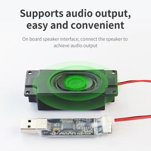 USB Sound Card and Speaker for Raspberry Pi Jetson Board - Yahboom