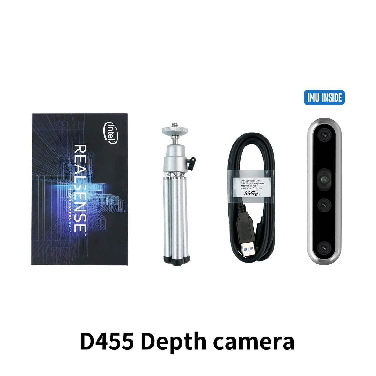 【intel】RealSense Depth Camera D455 Intel RealSense D455 - depth camera - 82635DSD455 - Webcams