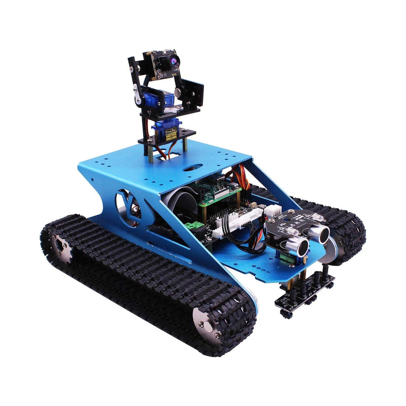 G1 AI Vision Smart Tank Robot Kit with WiFi video camera for Raspberry Pi 4B yahboom
