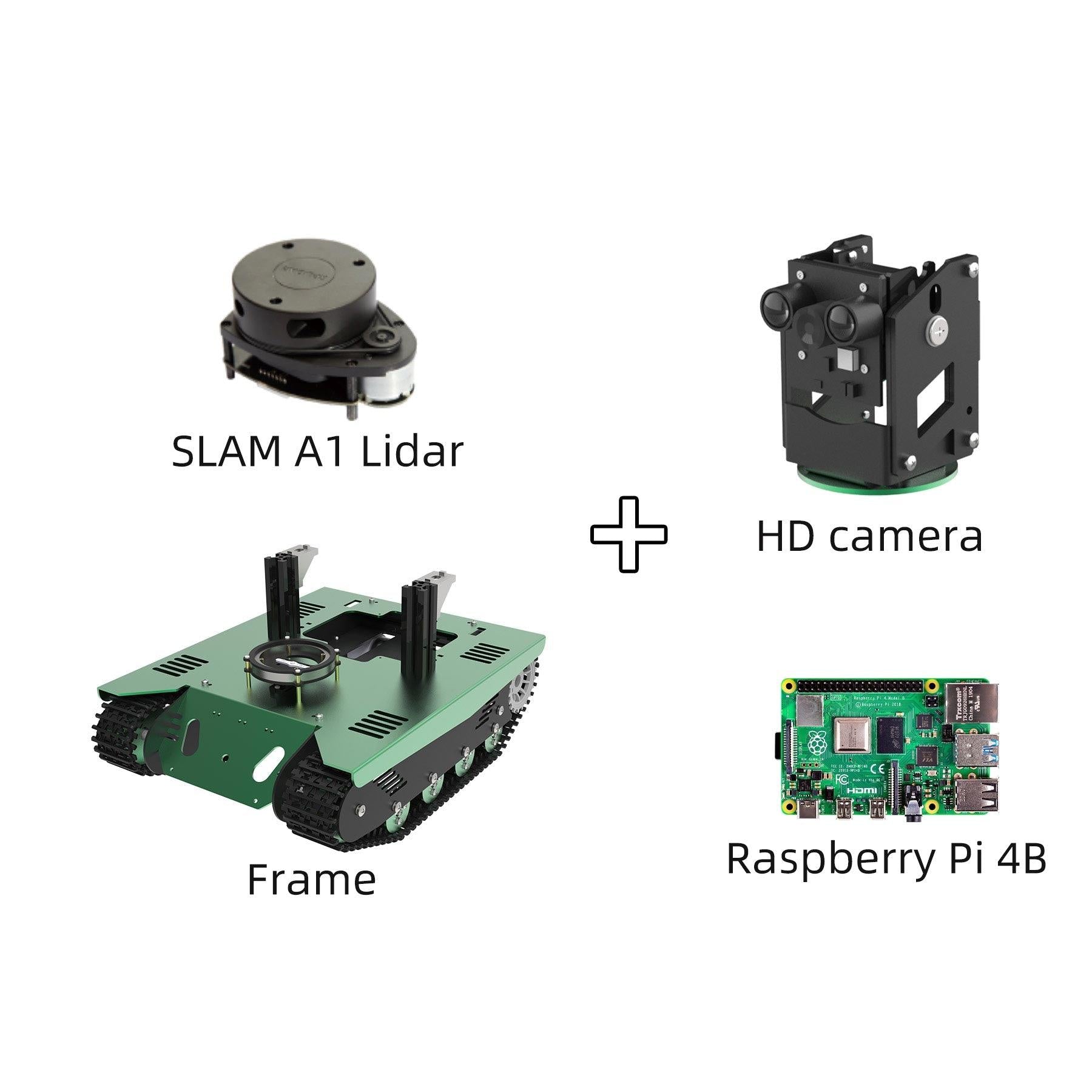 Yahboom ROS Transbot Robot with Lidar Depth camera support Python programming MoveIt 3D mapping for Raspberry Pi - Yahboom