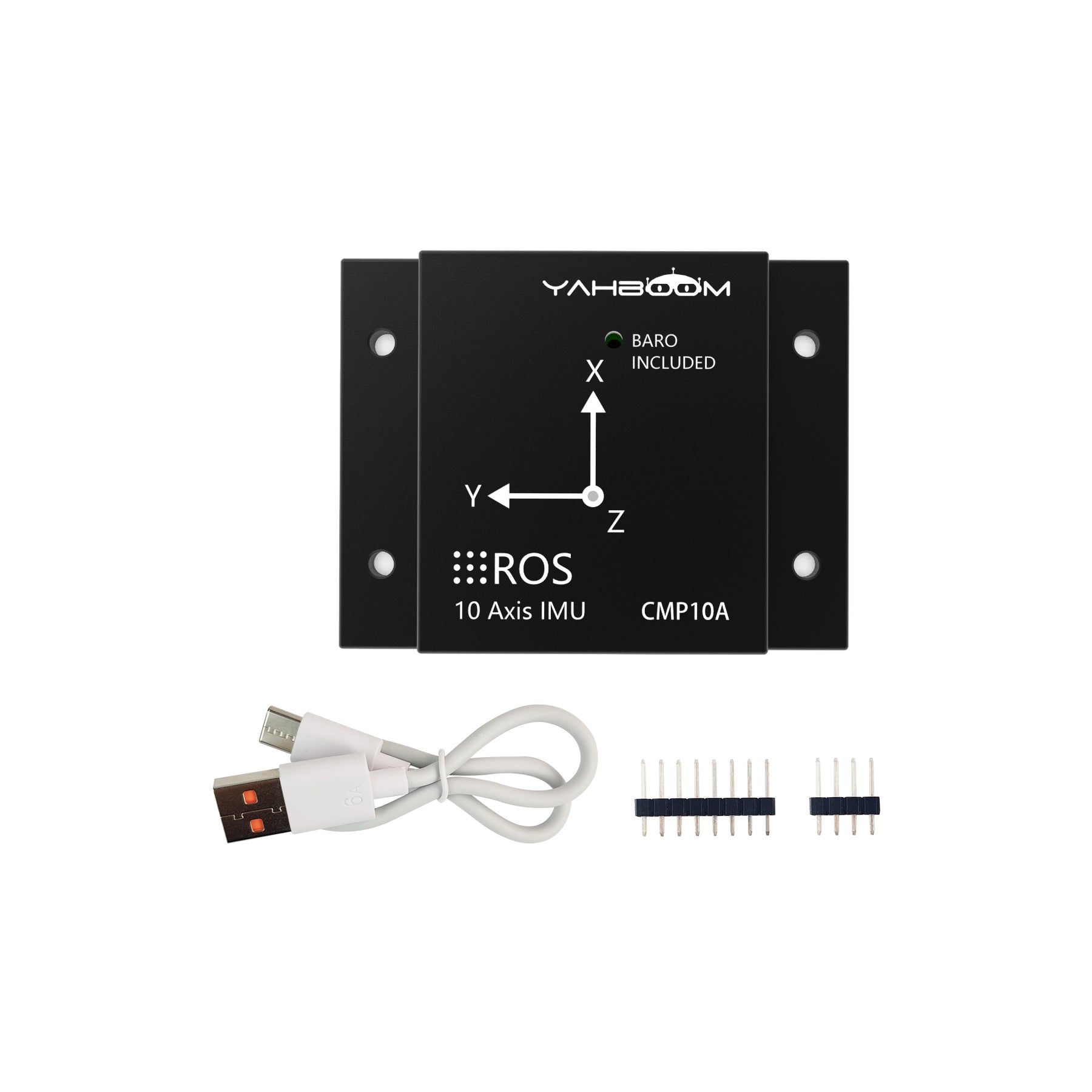 Module de capteur de navigation inertielle ARHS Yahboom IMU 10 axes avec accéléromètre, gyroscope, magnétomètre, baromètre, manomètre de pression d'air