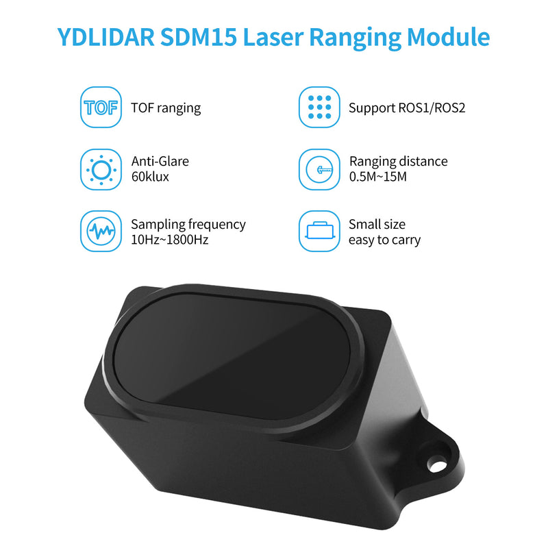 YDLIDAR SDM15 High-precision Laser Ranging Module support ROS ROS2