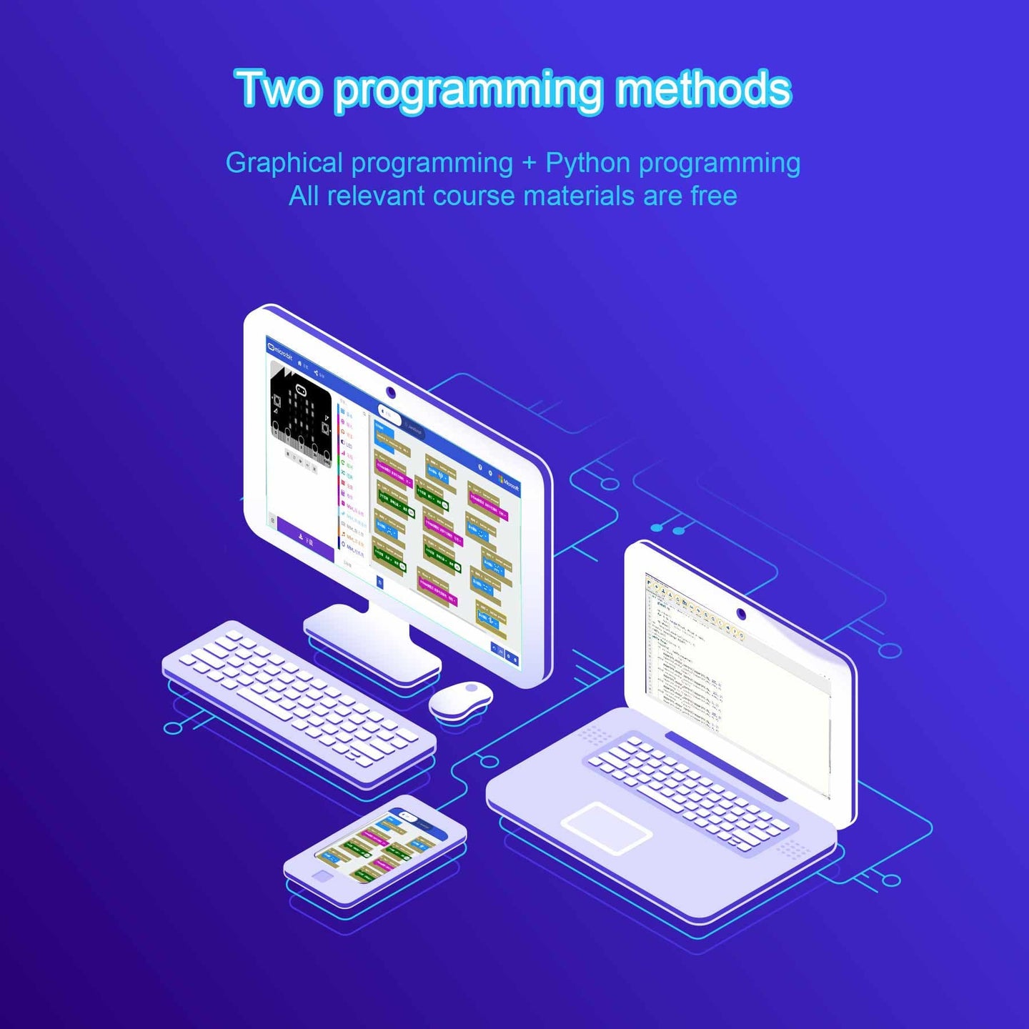 Spider:bit programable de Yahboom basado en Micro:bit V2 V1.5