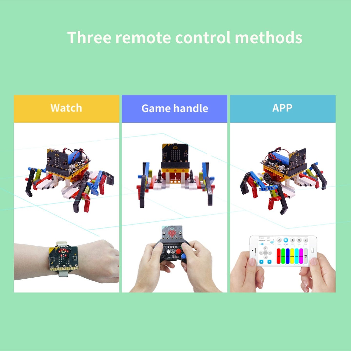 Spider:bit programable de Yahboom basado en Micro:bit V2 V1.5
