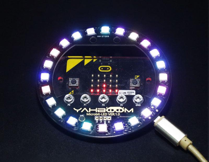 Yahboom Micro:bit RGB LED halo expansion board compatible with Micro:bit V1.5/V2 - Yahboom