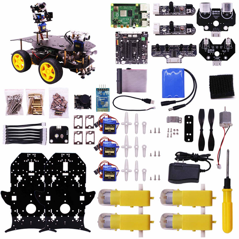 Yahboom 4WD smart robot with AI vision features for Raspberry Pi 4B