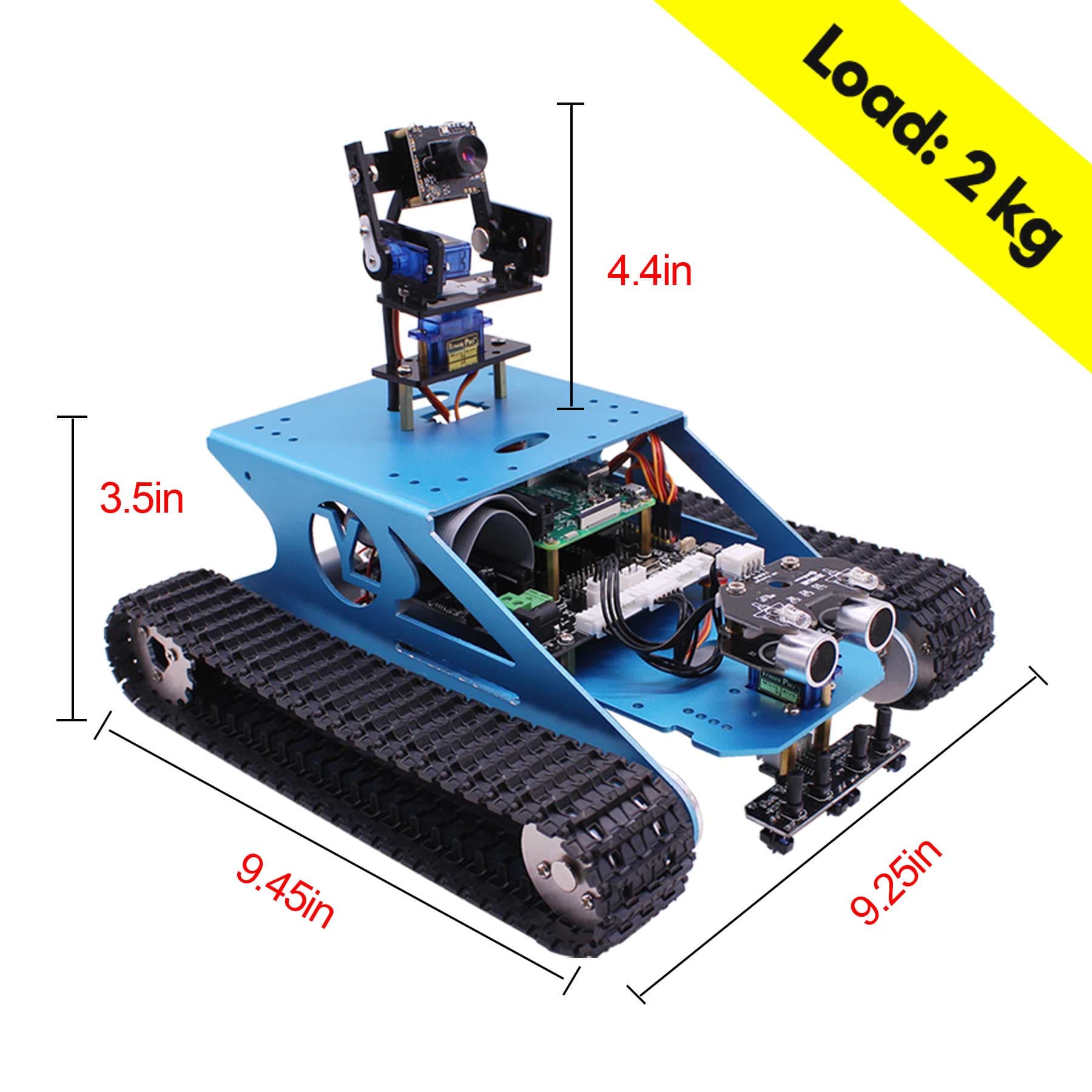 G1 AI Vision Smart Tank Robot Kit with WiFi video camera for Raspberry Pi 4B yahboom