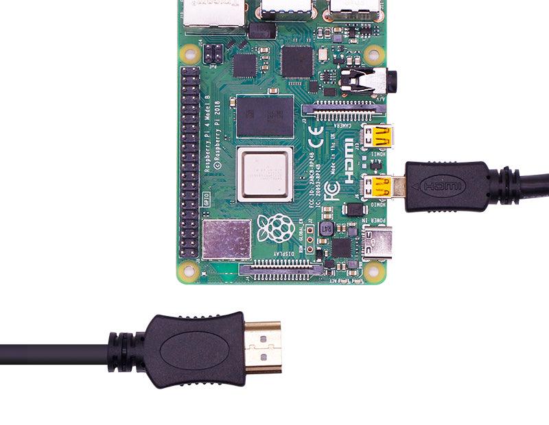 Micro-HDMI to HDMI cable for Raspberry Pi 4B - Yahboom