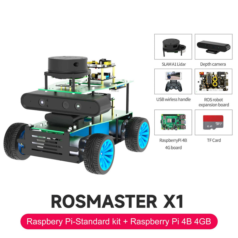 ROSMASTER X1 ROS Robot for Jetson NANO 4GB/TX2 NX/RaspberryPi 4B
