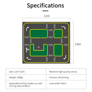 Yahboom Autopilot Track Map UV printing canvas (2.8m*3.2m)