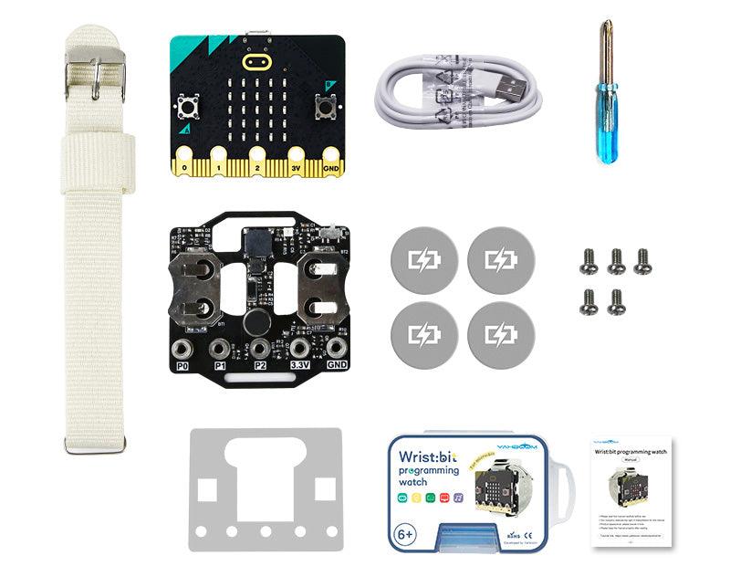 Yahboom Wrist:bit wearable watch kit based on BBC Micro:bit V2/V1.5 board - Yahboom