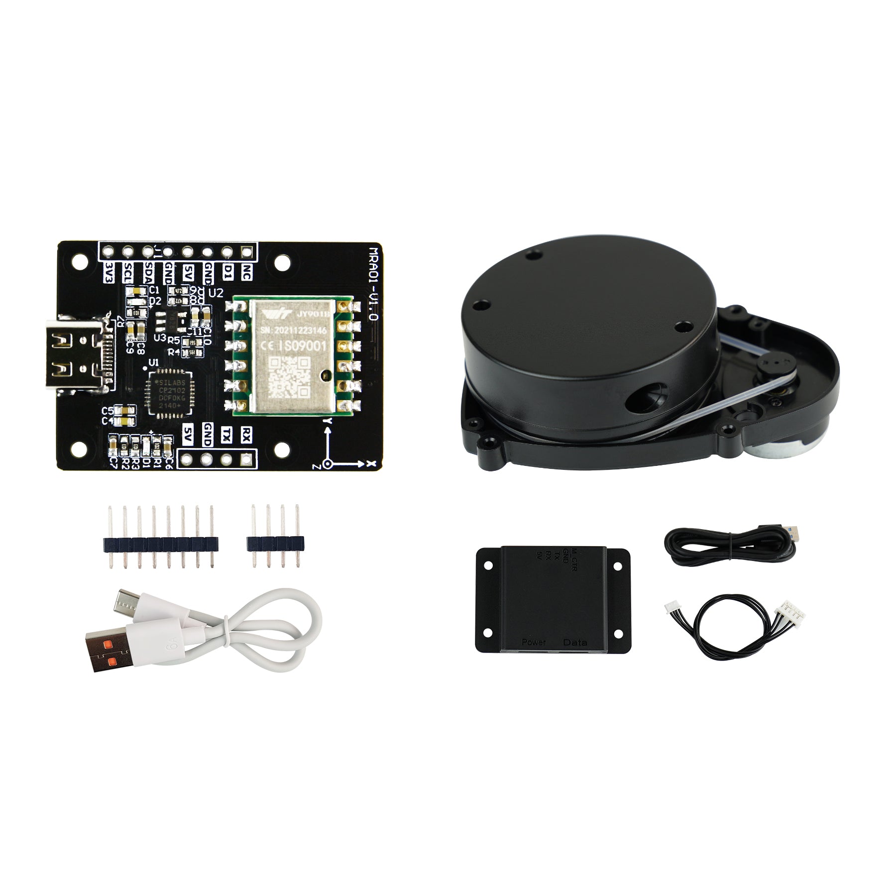 Module de capteur de navigation inertielle ARHS Yahboom IMU 10 axes avec accéléromètre, gyroscope, magnétomètre, baromètre, manomètre de pression d'air