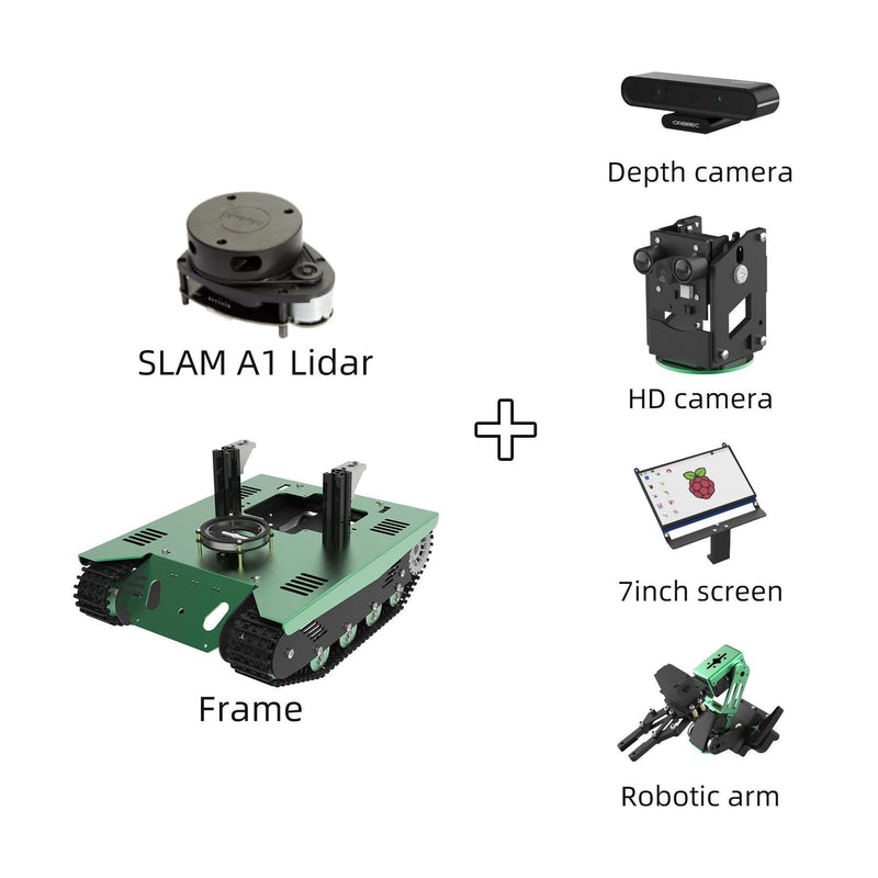 Yahboom ROS Transbot Robot with Lidar Depth camera support Python programming MoveIt 3D mapping for Raspberry Pi - Yahboom