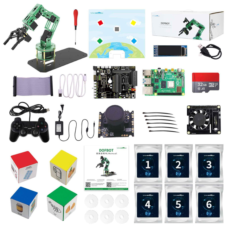 Yahboom DOFBOT AI Vision Robotic Arm with ROS Python programming for Raspberry Pi 4B 8GB/4GB - Yahboom