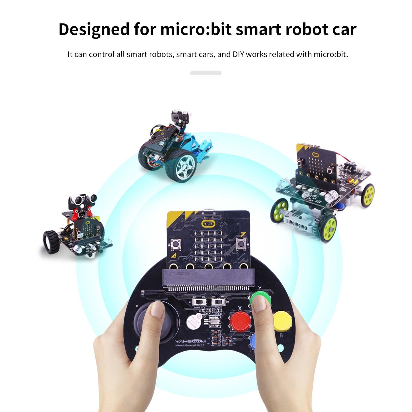 Yahboom micro:bit basic game handle compatible with Micro:bit V2/1.5 board - Yahboom