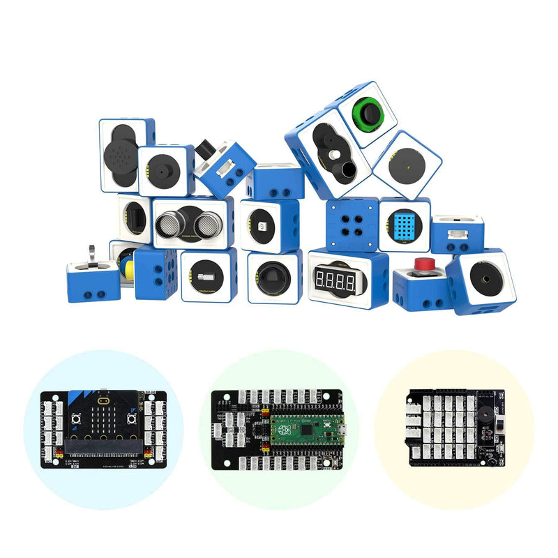 World of Module Series optional building block sensor kit compatible with Micro:bit V2/V1.5 Arduino UNO Raspberry Pi Pico - Yahboom