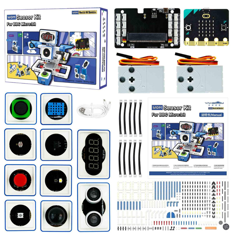 Yahboom world of module programmable sensor kit for Micro:bit V2 board - Yahboom